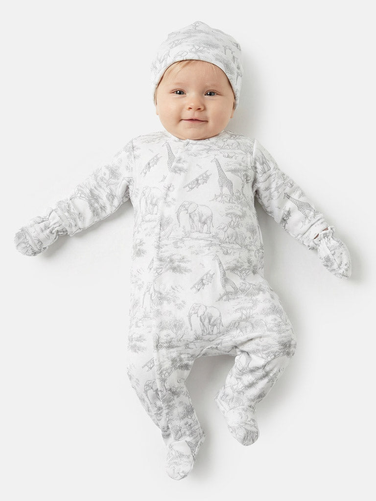 Baby Grow Safari Collection 3-Piece Set - Grey