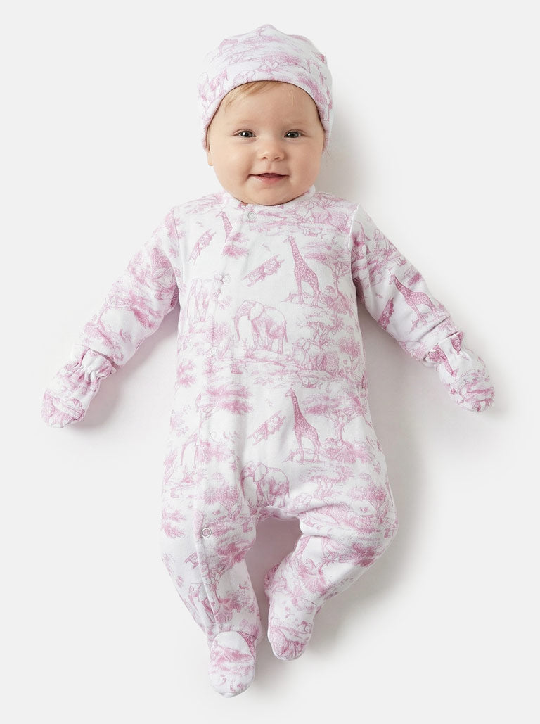 Baby Grow Safari Collection 3-Piece Set - Baby Pink