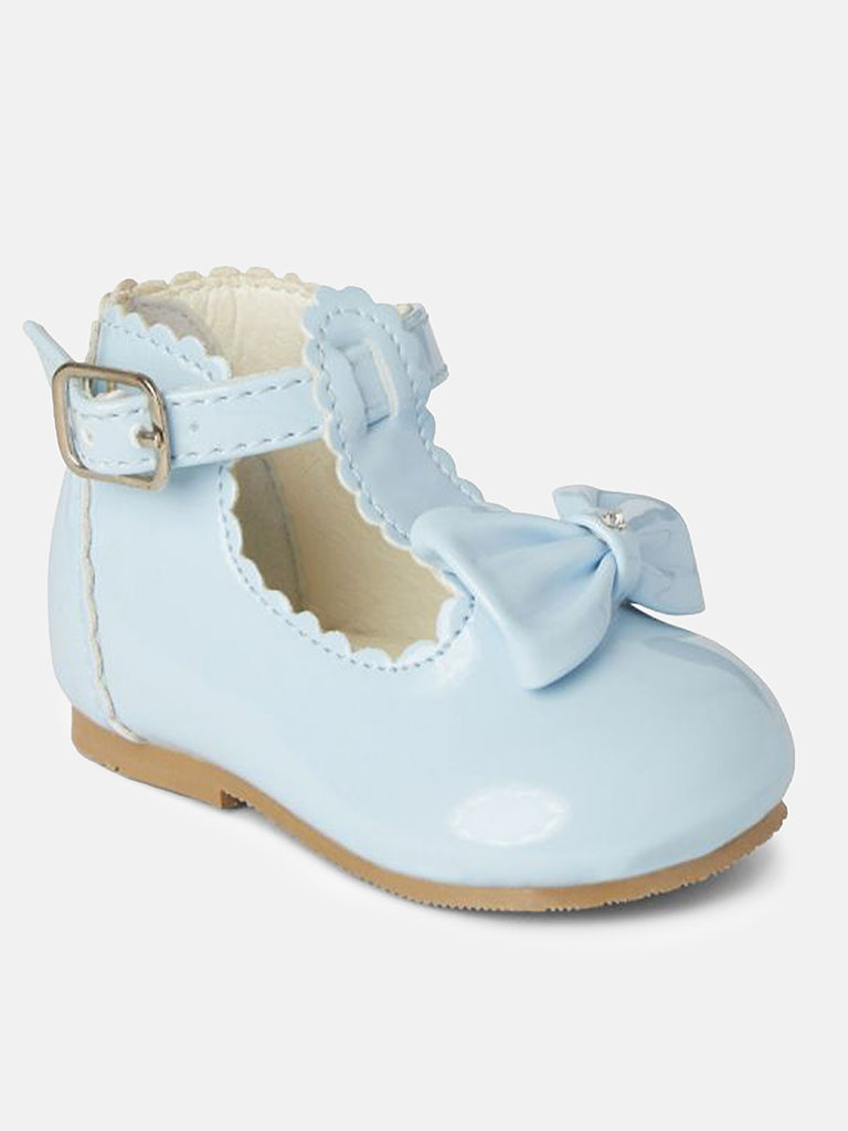 Baby Girl Sally Collection Buckle Strap Shoes - Baby Blue