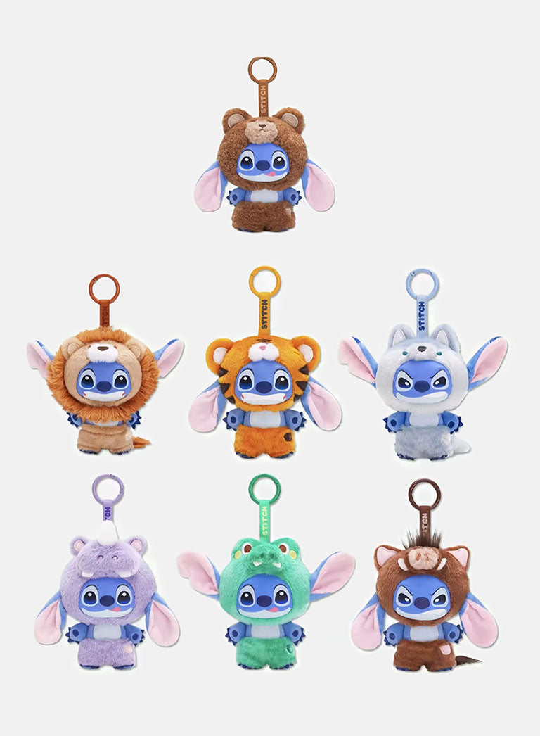 Stitch Plush Keychain "Wild Animal" Series – 5+1 FREE Blind Box - Unofficial item