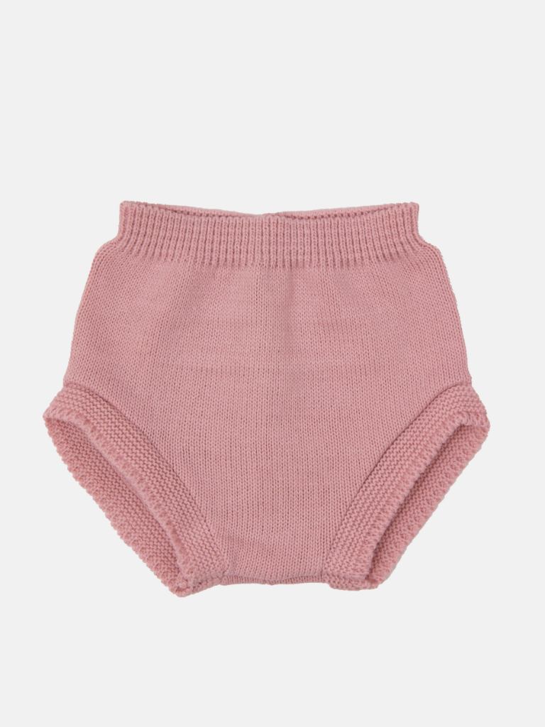 Baby Girl Sofia Collection Knitted 3-piece set with Satin Bow and Bonnet - Dusty Pink