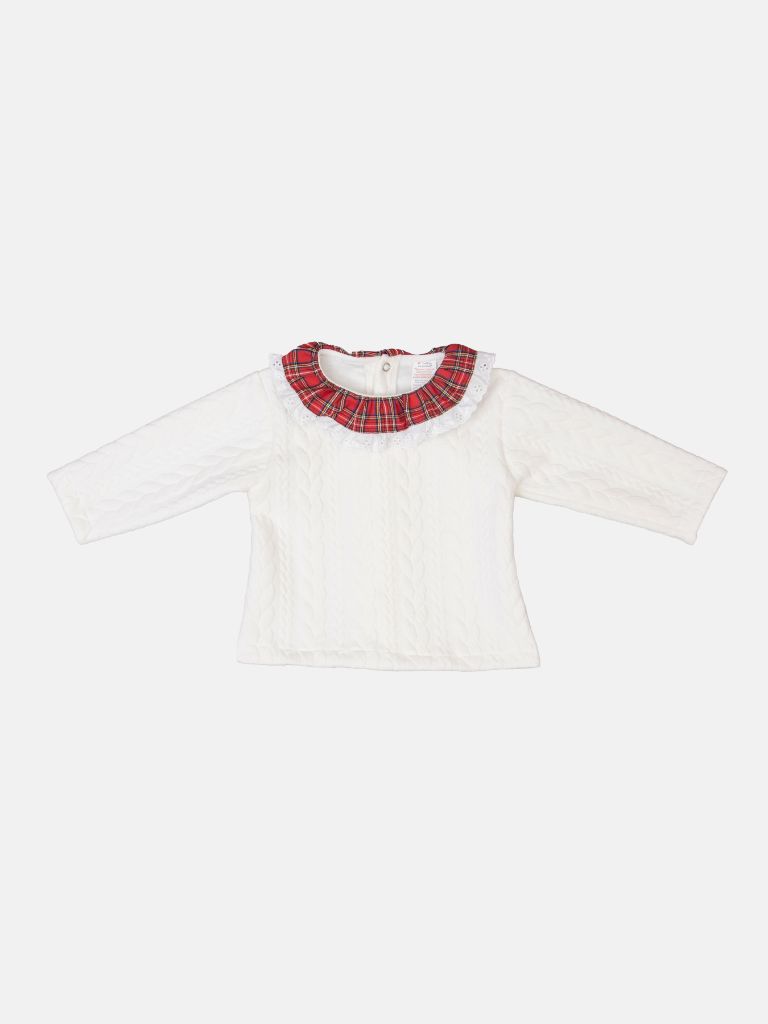 Baby Girl Holiday Angel Collection 2-piece Set - White & Red