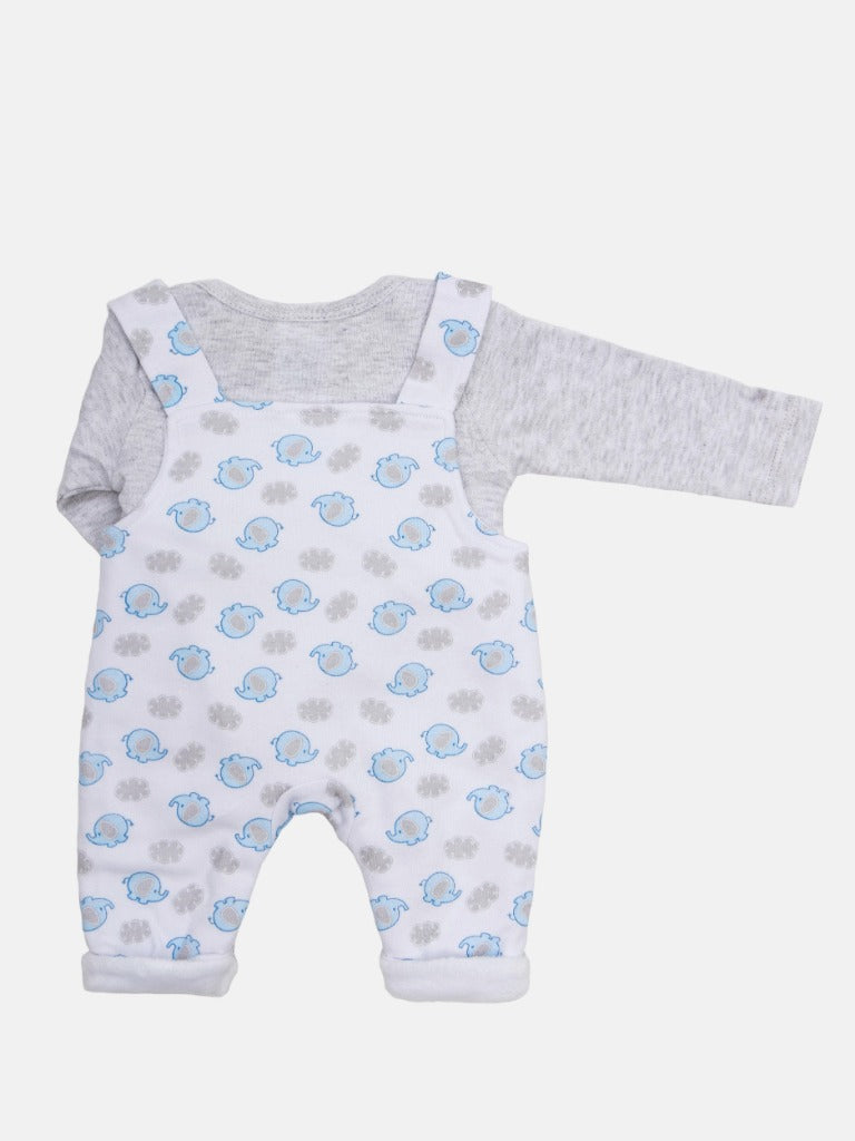 Tiny Baby Boy Elephant 3 piece set - Grey