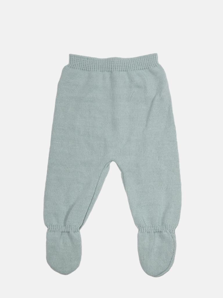 Baby Girl Knitted 3-piece set with bow and Bonnet - Mint Green