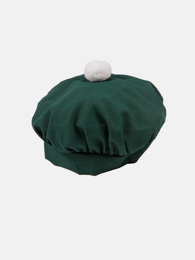 Baby Girl Star Collection Dress with Tartan Beret - Green with Tartan