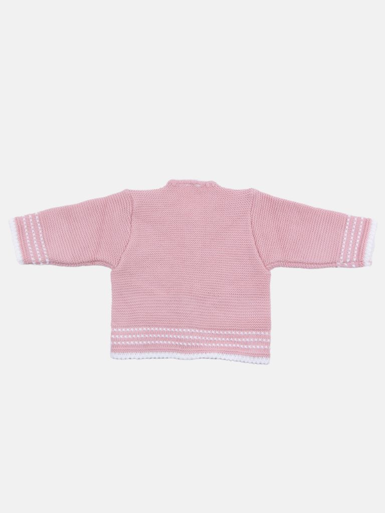 Baby Girl Palma 3-piece Knitted Gift Box Set - Dusty Pink
