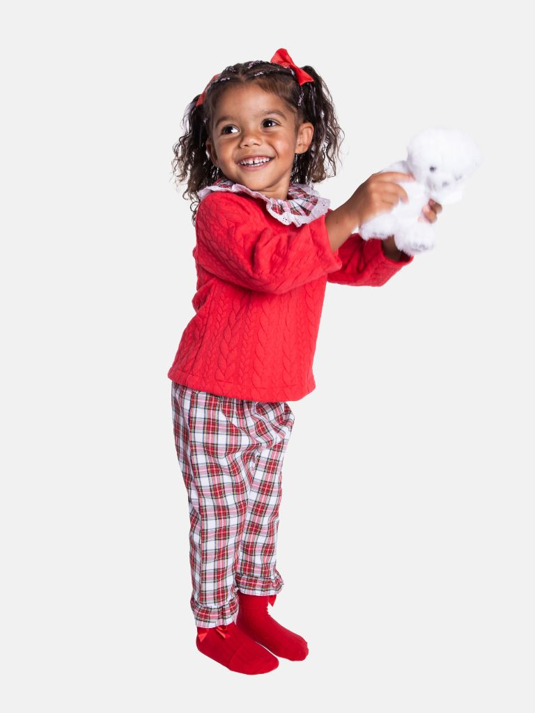 Baby Girl Holiday Angel Collection 2-piece Set - Red & White
