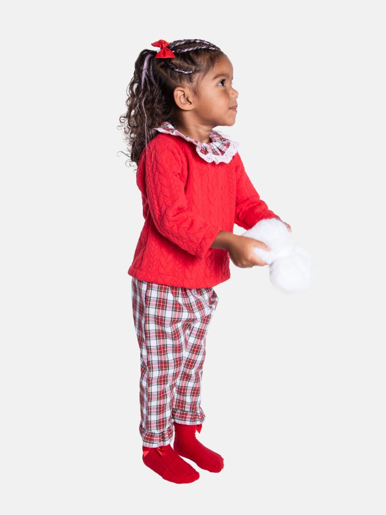 Baby Girl Holiday Angel Collection 2-piece Set - Red & White