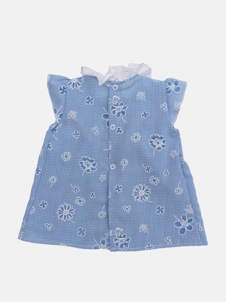 Baby Girl summer Floral Dress with knickers - Blue