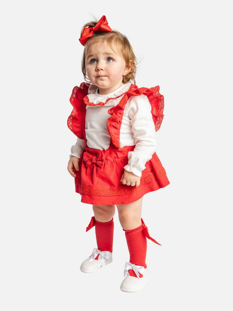 Baby Girl Sara Collection 2-piece Spanish Set - Red