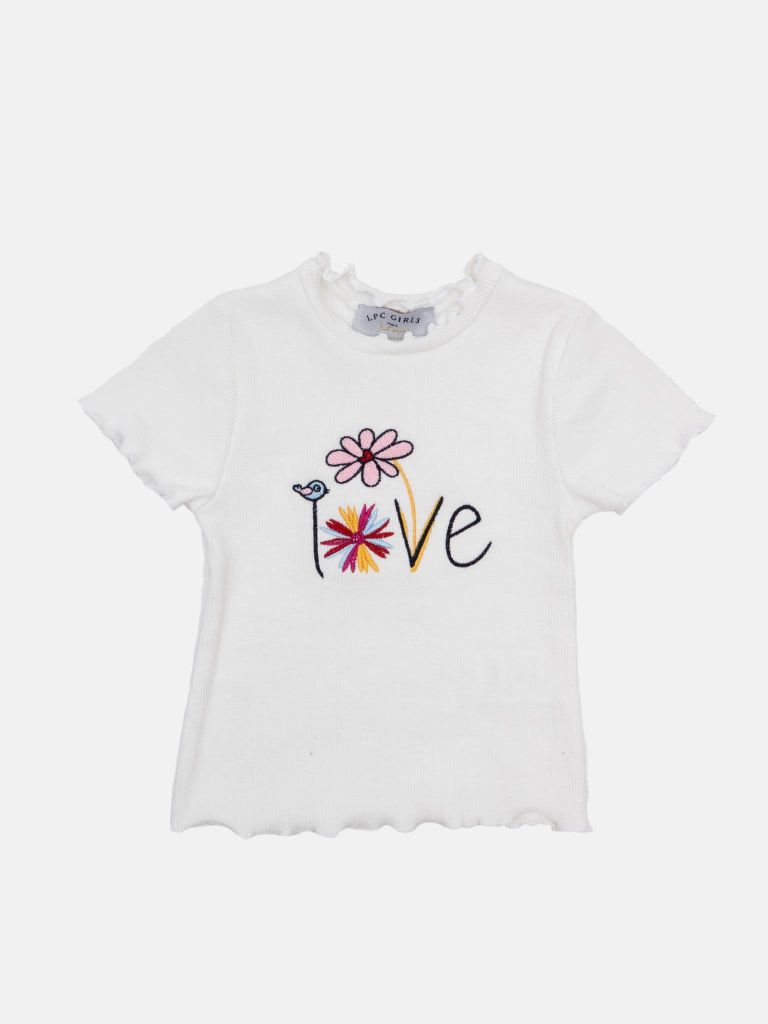 Baby Girl French Collection Checkered Dungaree with Frilly White Top Set with buttons - Blue