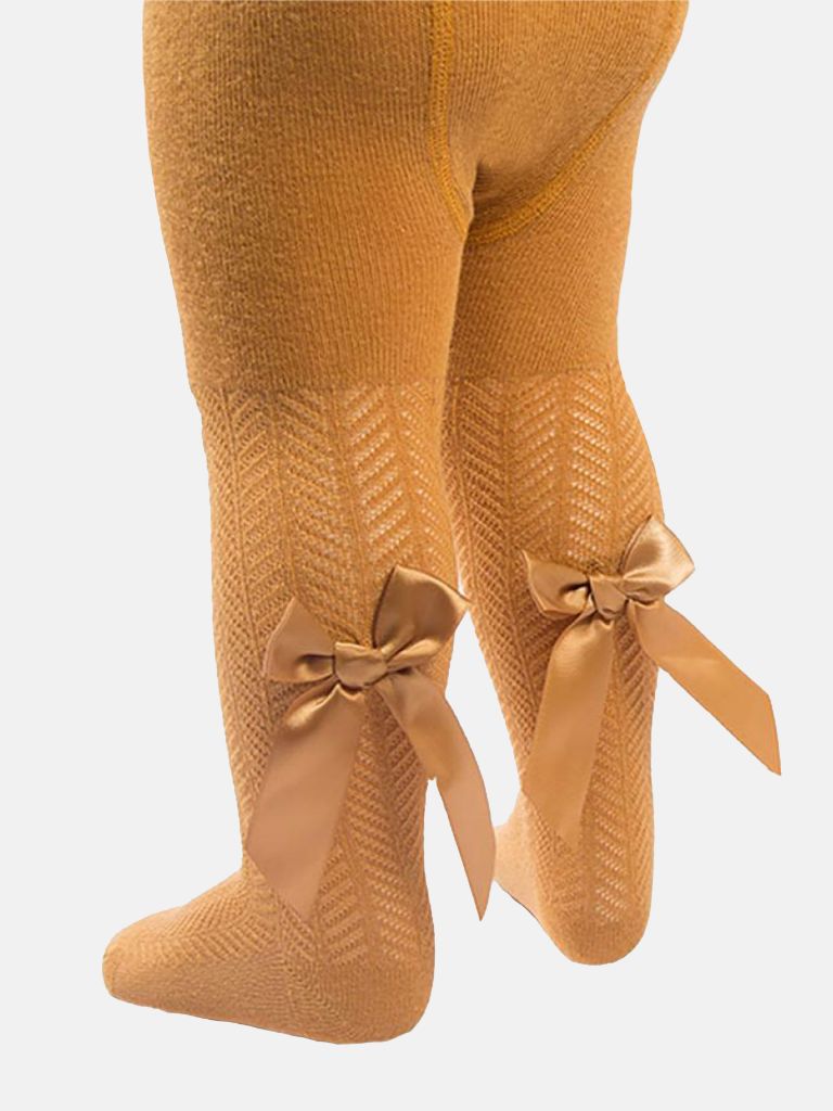 Baby Girl Tights Bow Mommiesnbabies