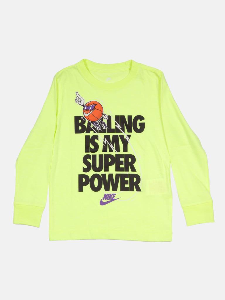 Introducing the Nike Balling Long Sleeve Tee for Little Kids, a