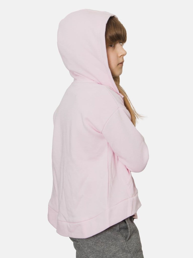 Nike Junior Sportswear Club Hoodie Zip-up Sweatshirt with Nike Logo - Pink