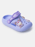 Baby Girl "Kuromi" Purple Strap Croc-Style Shoes - Lilac