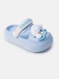 Baby Girl "Cinnamonroll" Thick Sole Croc-Style Shoes - Baby Blue