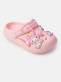Baby Girl "My Melody" Pink Strap Croc-Style Shoes - Pink