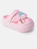 Baby Girl "My Melody" Thick Sole Croc-Style Shoes - Baby Pink