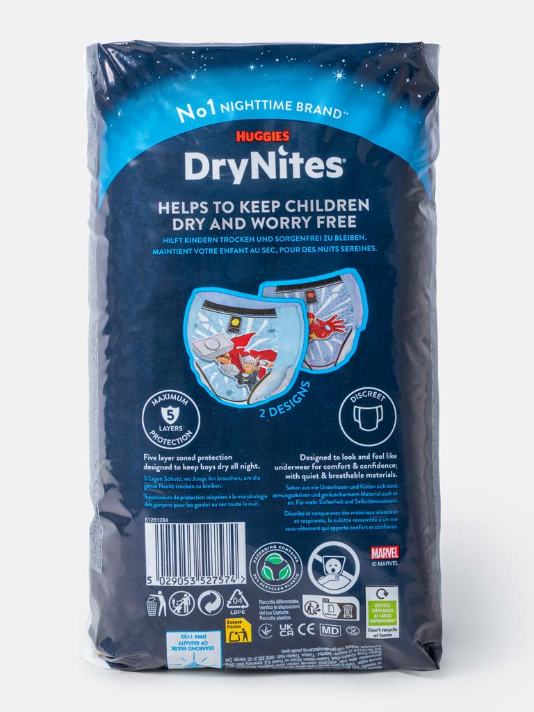 Huggies "DryNites" Pyjama Pants – Marvel Design