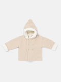 Baby Knitted Coat with Hood - Azul Collection - Beige