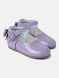 Baby Girl M&B Shoes with Back Bow - Lilac Purple