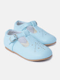 Baby Boy M&B Classic T-Bar Shoes - Baby Blue