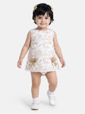 Baby Girl Top & Bloomers Set Safari Collection - Beige