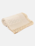 Baby Open Dot Knitted Spanish Blanket - Beige