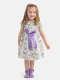 Baby Girl Guadalupe Collection Floral Dress - Purple