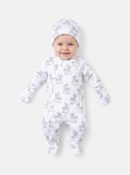 Velour Baby Grow Rocking Horse Collection 3-Piece Set - Baby Blue