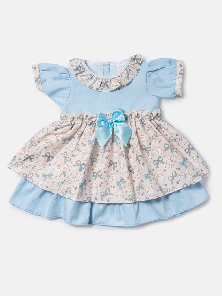 Baby Girl Irina Collection Spanish Dress - Baby Blue