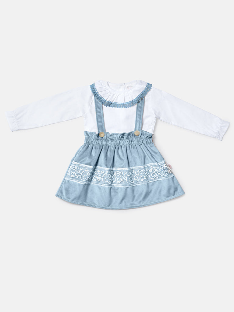 Baby Girl Ada Collection Spanish 2-Piece Dress Set - Blue