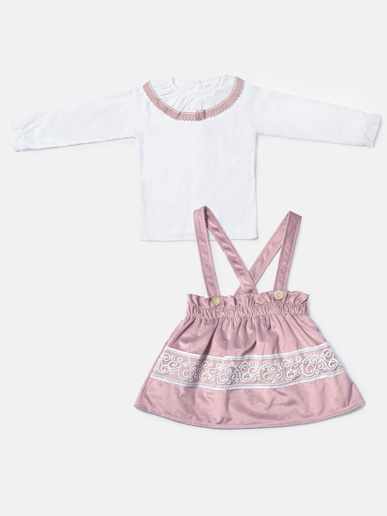 Baby Girl Ada Collection Spanish 2-Piece Dress Set - Pink