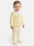 Girl Zaira Collection 3-Piece Knitted Set Baby & Toddler - Lemon Yellow