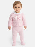 Girl Zaira Collection 3-Piece Knitted Set Baby & Toddler - Baby Pink