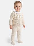 Girl Zaira Collection 3-Piece Knitted Set Baby & Toddler - Beige