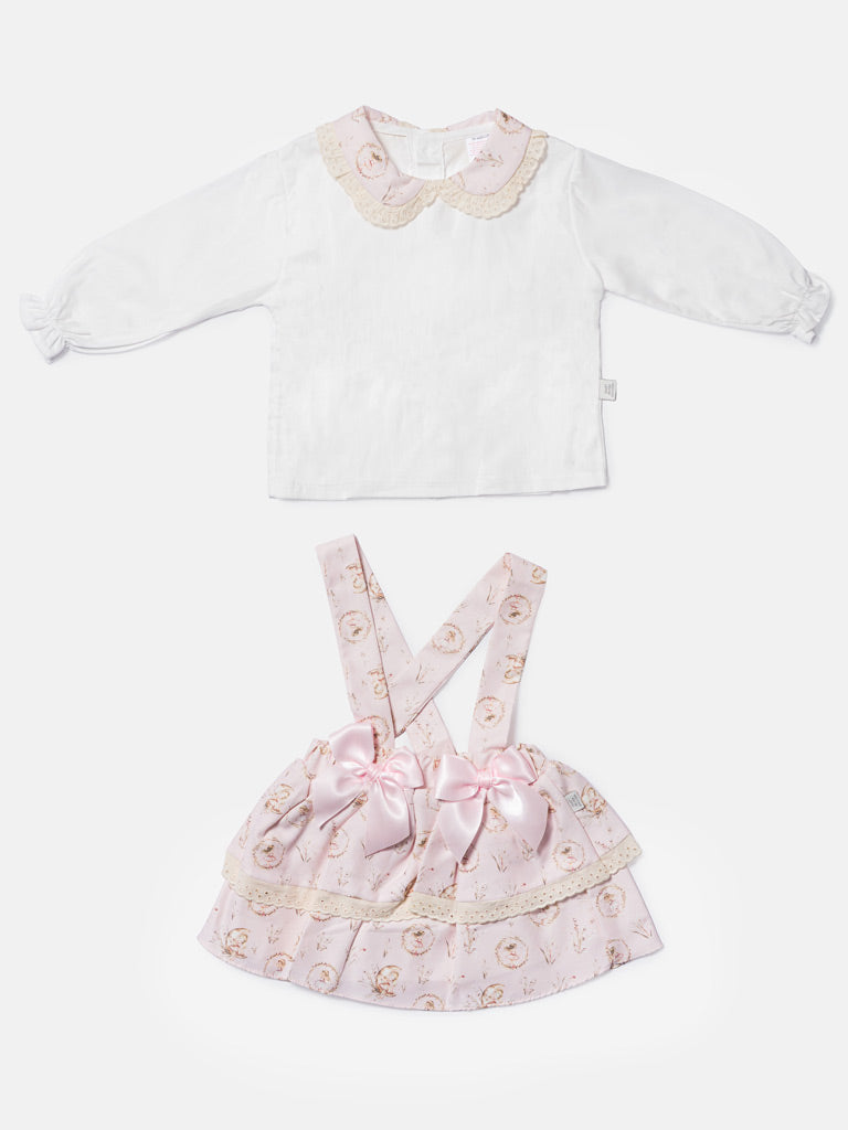 Baby Girl Ballerina Collection Spanish 2-Piece Dress Set - Baby Pink
