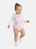 Baby Girl Dolores Collection 2-piece Spanish Romper Set - Baby Pink