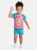 Paw Patrol Skye Baby Girl Short Pyjama Set - Pink & Blue Mint