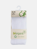 Baby Unisex Biorganic Tights - White