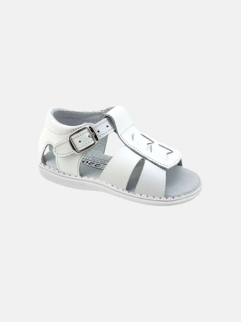 Baby Boy Aladino Spanish Cut-out Sandals -White