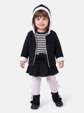 Baby Girl Carlota Collection Knitted Coat & Dress Spanish Set - Black