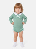 Baby Girl Manuela Collection 2-piece Knitted Set - Mint Green