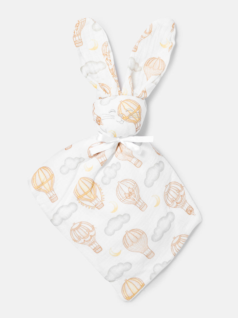 Baby Hot Air Balloon Collection Bunny Comforter - Beige