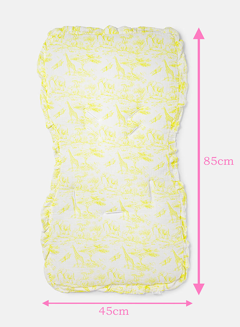 Baby Safari Collection Car Seat Liner - Lemon Yellow