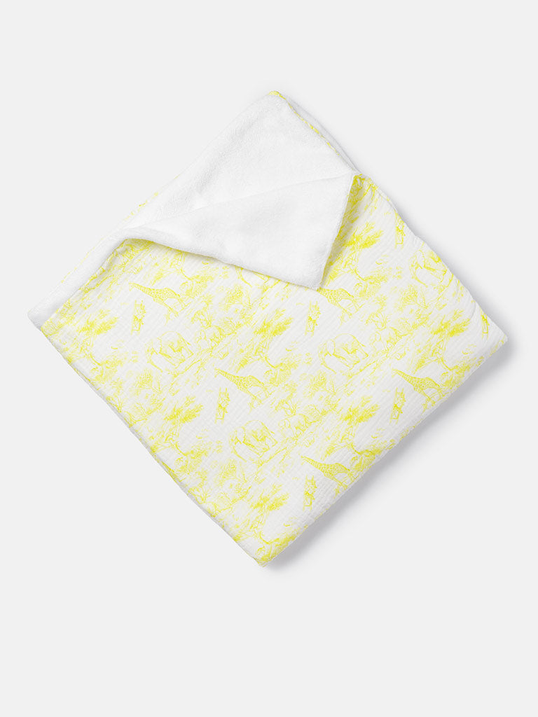 Baby Safari Collection Blanket - Lemon Yellow