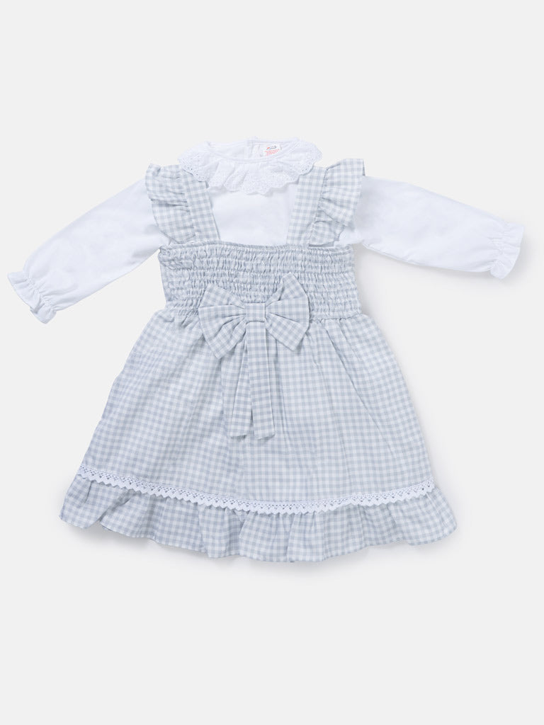 Baby Girl 2-Piece School Uniform Set - Grey
