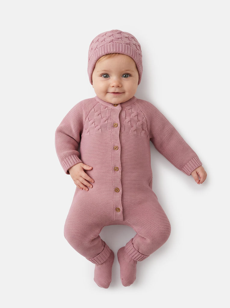 Baby Girl Avila Collection Gift Box Set - Dusty Pink
