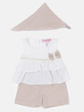 Baby Girl Marie French Collection 3-Piece Summer Set - White