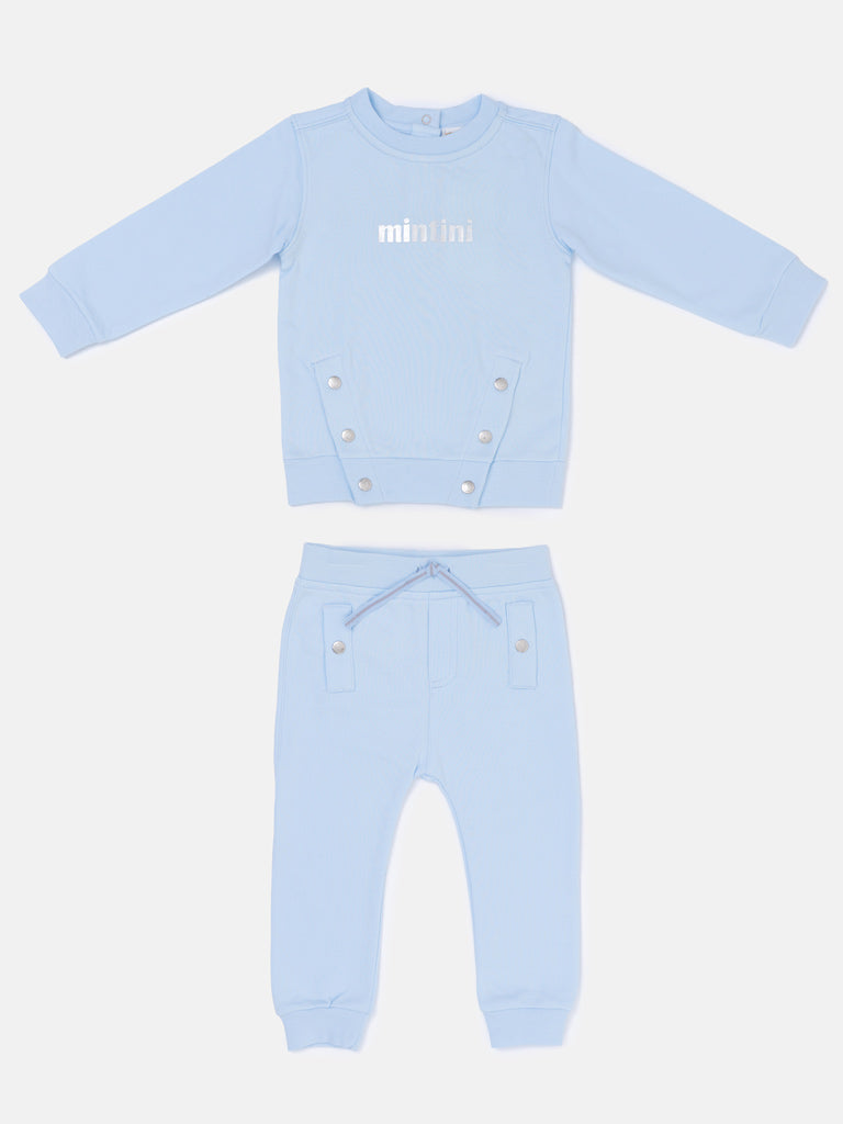 Baby Boy Mintini Long Sleeve 2-Piece Set - Baby Blue